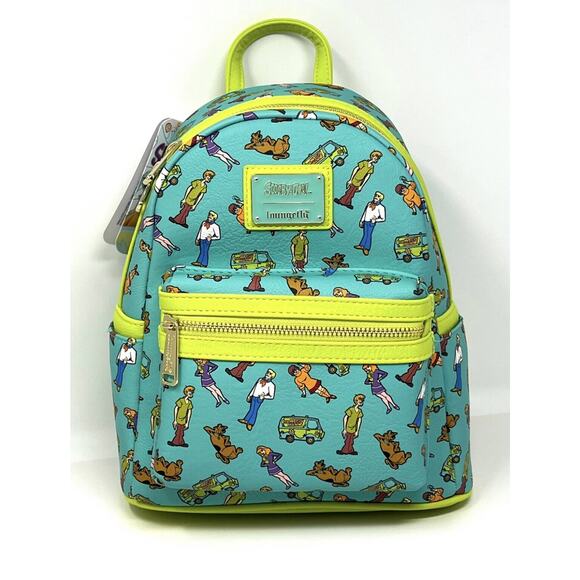 Loungefly Scooby Doo All Over Print Mini Backpack Shaggy Daphne Velma Fred NWT